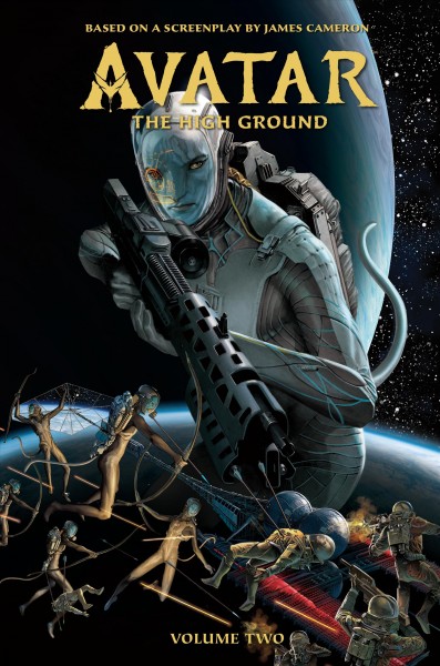 Avatar : the high ground. Volume two / script adaptation, Sherri L. Smith ; art by Diego Galindo (pages 7-26), Gabriel Guzmán (pages 27-46), George Quadros (pages 47-86) coloring, DC Alonso ; lettering, Michael Heisler ; cover art, Doug Wheatley.