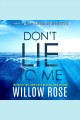 Don't lie to me Cover Image